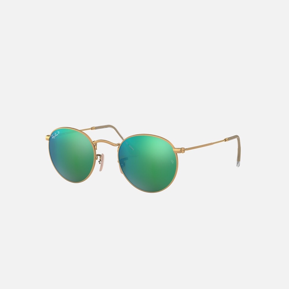 Ray-Ban Round Flash Polarized Sunglasses
